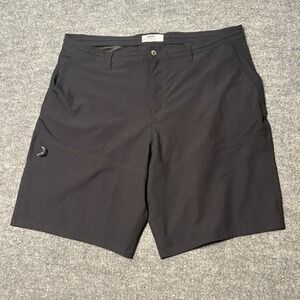 Jetty Performance Tech Shorts Mens 40 Black Hybrid Surf Draw Your Own Line 9"
